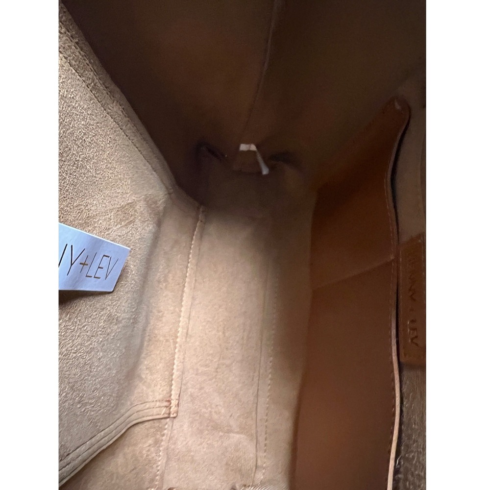 Henny + Lev Vegan Leather Tote Bag Brown Minimalist Shoulder Bag NWT Medium - Picture 12 of 15